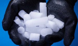 Dry ice dimakan, Sumber: grecogas.com