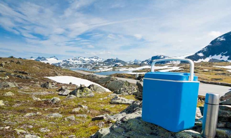 Simpan bekal camping dengan dry ice, Sumber: eurekaoxygencompany.com