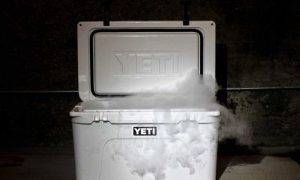 Penyimpanan dry ice di cooler, Sumber: amazonaws.com