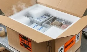 Pesan dry ice, Sumber: AI