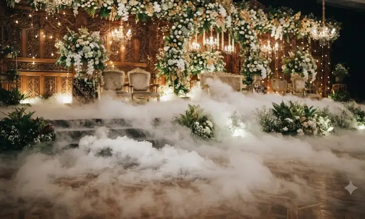 Penggunaan asap dry ice, Sumber: AI