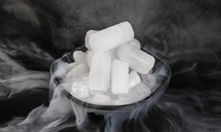 Dry ice frozen food, Sumber: thermalshipping.com